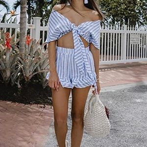 Anthropologie 2-piece short and top set